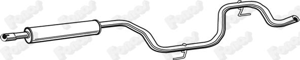 Fonos 617509 - Средний глушитель выхлопных газов abcparts.ee