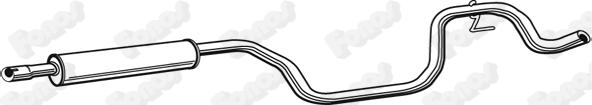 Fonos 617522 - Средний глушитель выхлопных газов abcparts.ee