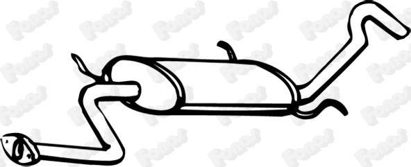 Fonos 620458 - Глушитель выхлопных газов, конечный abcparts.ee