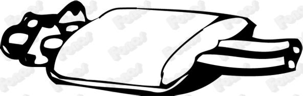 Fonos 05973 - Предглушитель выхлопных газов abcparts.ee