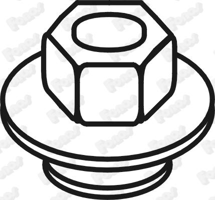 Fonos 81781 - Гайка, выпускной коллектор abcparts.ee