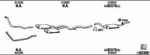 Fonos FO61463B - Система выпуска ОГ abcparts.ee