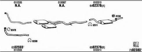 Fonos FO61627 - Система выпуска ОГ abcparts.ee