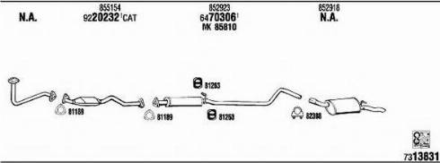 Fonos VH20280 - Система выпуска ОГ abcparts.ee