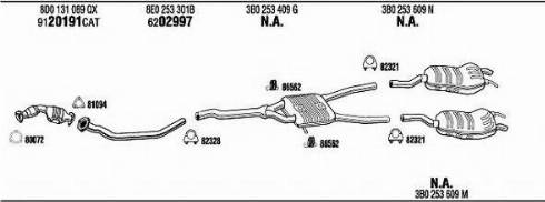 Fonos VW50944 - Система выпуска ОГ abcparts.ee