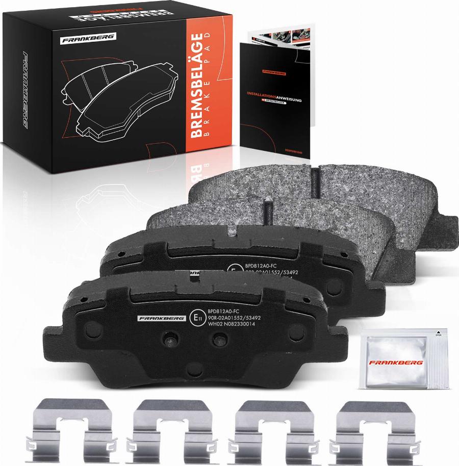 FRANKBERG 5481FB0033094 - Тормозные колодки, дисковые, комплект abcparts.ee