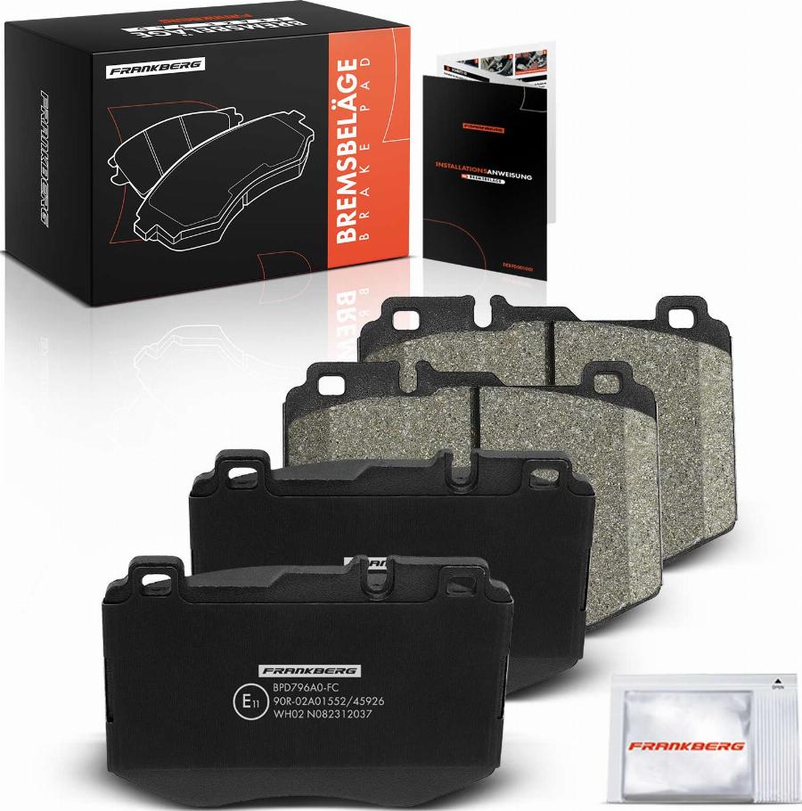 FRANKBERG 5481FB0033088 - Тормозные колодки, дисковые, комплект abcparts.ee