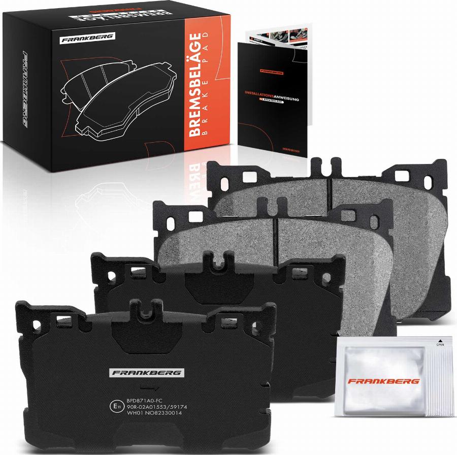 FRANKBERG 5481FB0033119 - Тормозные колодки, дисковые, комплект abcparts.ee