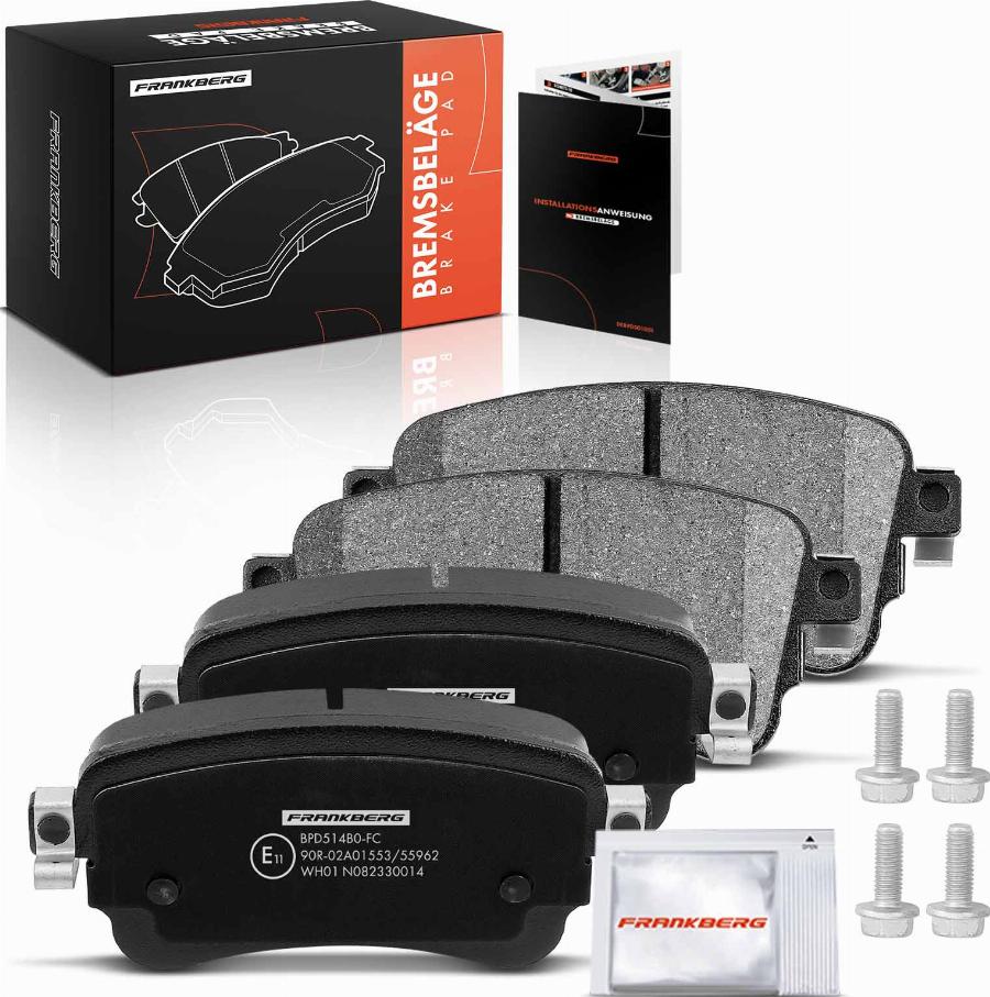 FRANKBERG 5481FB0032991 - Тормозные колодки, дисковые, комплект abcparts.ee