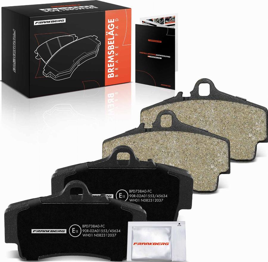 FRANKBERG 5481FB0029790 - Тормозные колодки, дисковые, комплект abcparts.ee