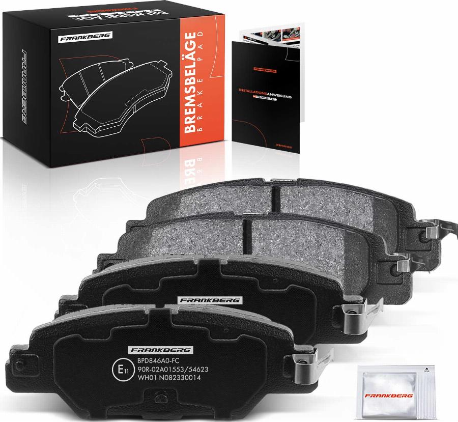 FRANKBERG 5481FB0029797 - Тормозные колодки, дисковые, комплект abcparts.ee