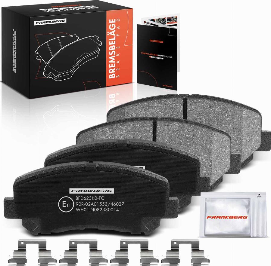 FRANKBERG 5481FB0029781 - Тормозные колодки, дисковые, комплект abcparts.ee