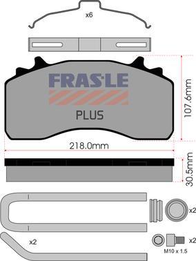 FRAS-LE PD/214-K035-PLUS - Тормозные колодки, дисковые, комплект abcparts.ee
