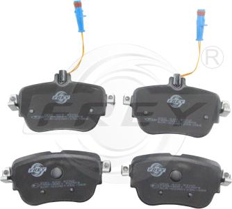 FREY 745519001 - Тормозные колодки, дисковые, комплект abcparts.ee