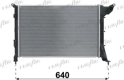 Frigair 0102.3123 - Радиатор, охлаждение двигателя abcparts.ee