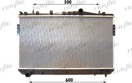 Frigair 0131.3022 - Радиатор, охлаждение двигателя abcparts.ee