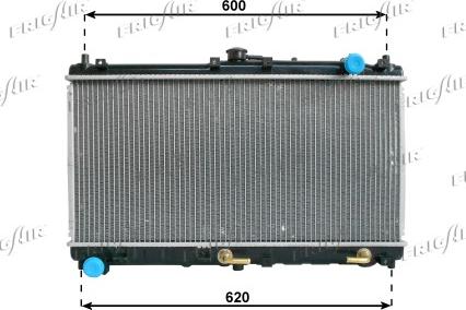 Frigair 0127.3005 - Радиатор, охлаждение двигателя abcparts.ee