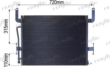 Frigair 0809.3037 - Конденсатор кондиционера abcparts.ee