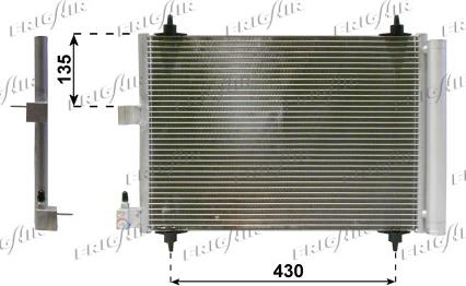 Frigair 0803.3021 - Конденсатор кондиционера abcparts.ee