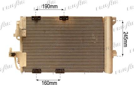 Frigair 0807.2029 - Конденсатор кондиционера abcparts.ee