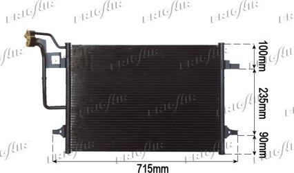 Frigair 0810.3017 - Конденсатор кондиционера abcparts.ee