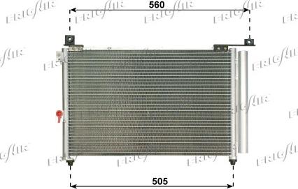 Frigair 0825.3024 - Конденсатор кондиционера abcparts.ee