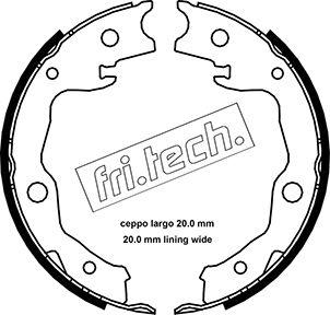 Fri.Tech. 1115.322 - Комплект тормозов, ручник, парковка abcparts.ee