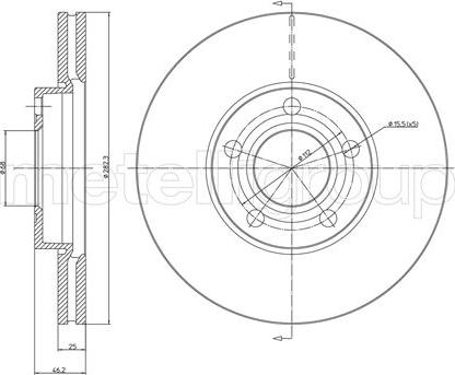 Fri.Tech. BD0471 - Тормозной диск abcparts.ee