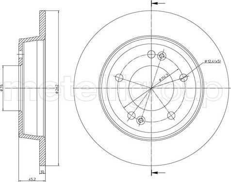 Fri.Tech. BD1493 - Тормозной диск abcparts.ee