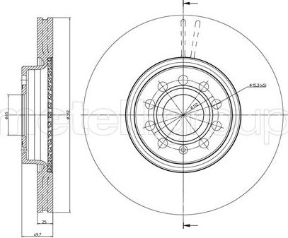 Fri.Tech. BD1069 - Тормозной диск abcparts.ee