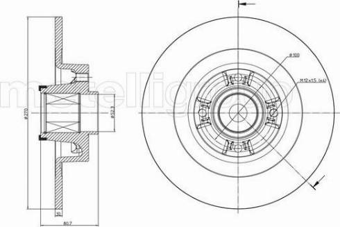 Fri.Tech. BD1271 - Тормозной диск abcparts.ee