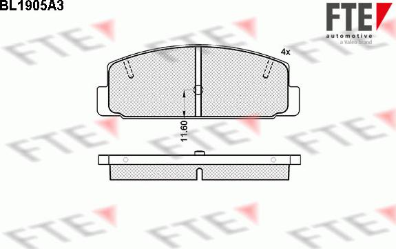 FTE 9010494 - Тормозные колодки, дисковые, комплект abcparts.ee