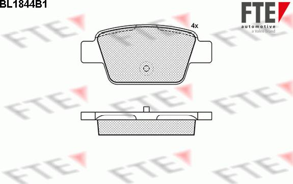 FTE 9010424 - Тормозные колодки, дисковые, комплект abcparts.ee