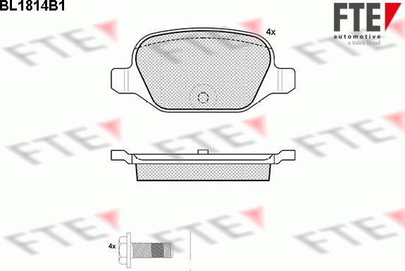 FTE 9010392 - Тормозные колодки, дисковые, комплект abcparts.ee