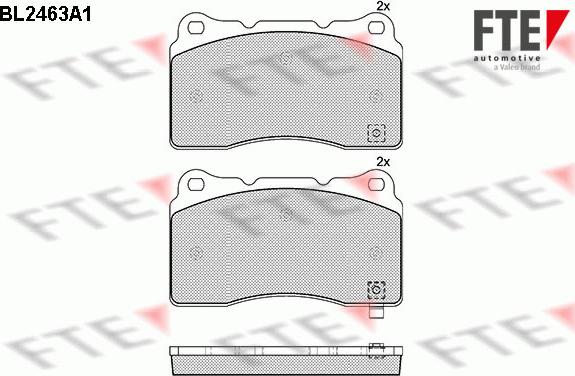 FTE 9010748 - Тормозные колодки, дисковые, комплект abcparts.ee
