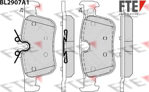 FTE 9011149 - Тормозные колодки, дисковые, комплект abcparts.ee