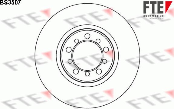 FTE 9071232 - Тормозной диск abcparts.ee
