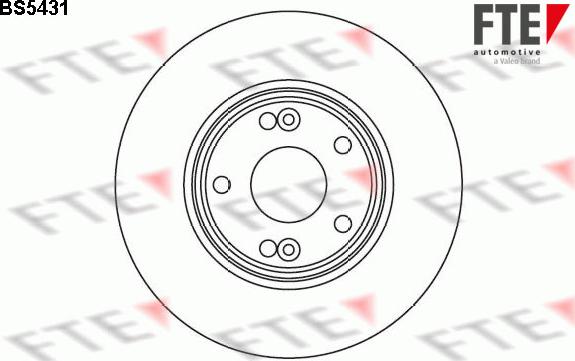 FTE BS5431 - Тормозной диск abcparts.ee