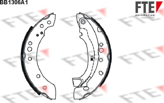 FTE 9100075 - Комплект тормозных колодок, барабанные abcparts.ee