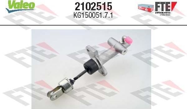 FTE 2102515 - Главный цилиндр, система сцепления abcparts.ee