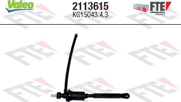 FTE 2113615 - Главный цилиндр, система сцепления abcparts.ee