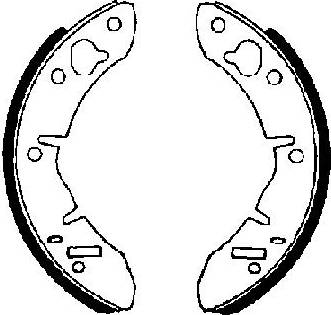 FTE BB1002A1 - Комплект тормозных колодок, барабанные abcparts.ee