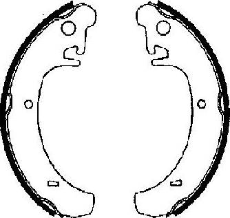 FTE BB1075A1 - Комплект тормозных колодок, барабанные abcparts.ee
