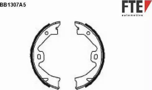 FTE BB1307A5 - Комплект тормозов, ручник, парковка abcparts.ee