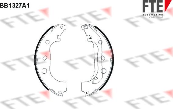 FTE BB1327A1 - Комплект тормозных колодок, барабанные abcparts.ee