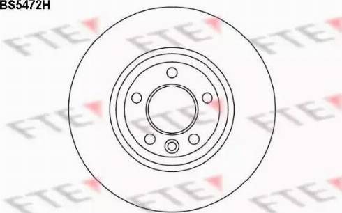 FTE BS5472H - Тормозной диск abcparts.ee