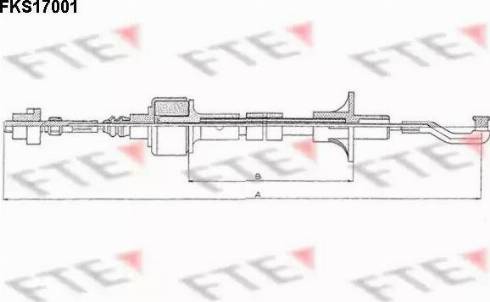 FTE FKS17001 - Трос, управление сцеплением abcparts.ee