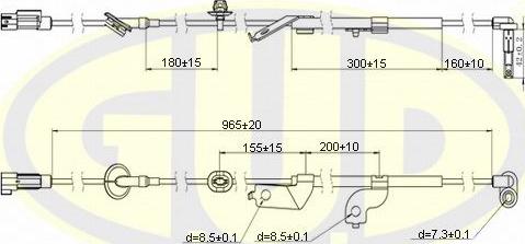 G.U.D. GABS02613 - ABS датчик, частота вращения колеса abcparts.ee