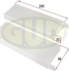 G.U.D. GCF3039-2 - Фильтр воздуха в салоне abcparts.ee