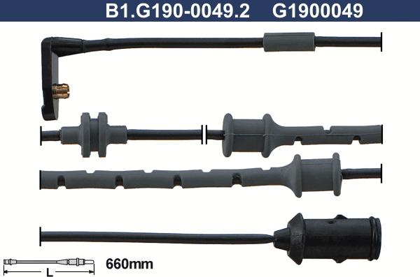 Galfer B1.G190-0049.2 - Сигнализатор, износ тормозных колодок abcparts.ee